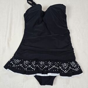 Profile By Gottex Black One Piece Swimsuit